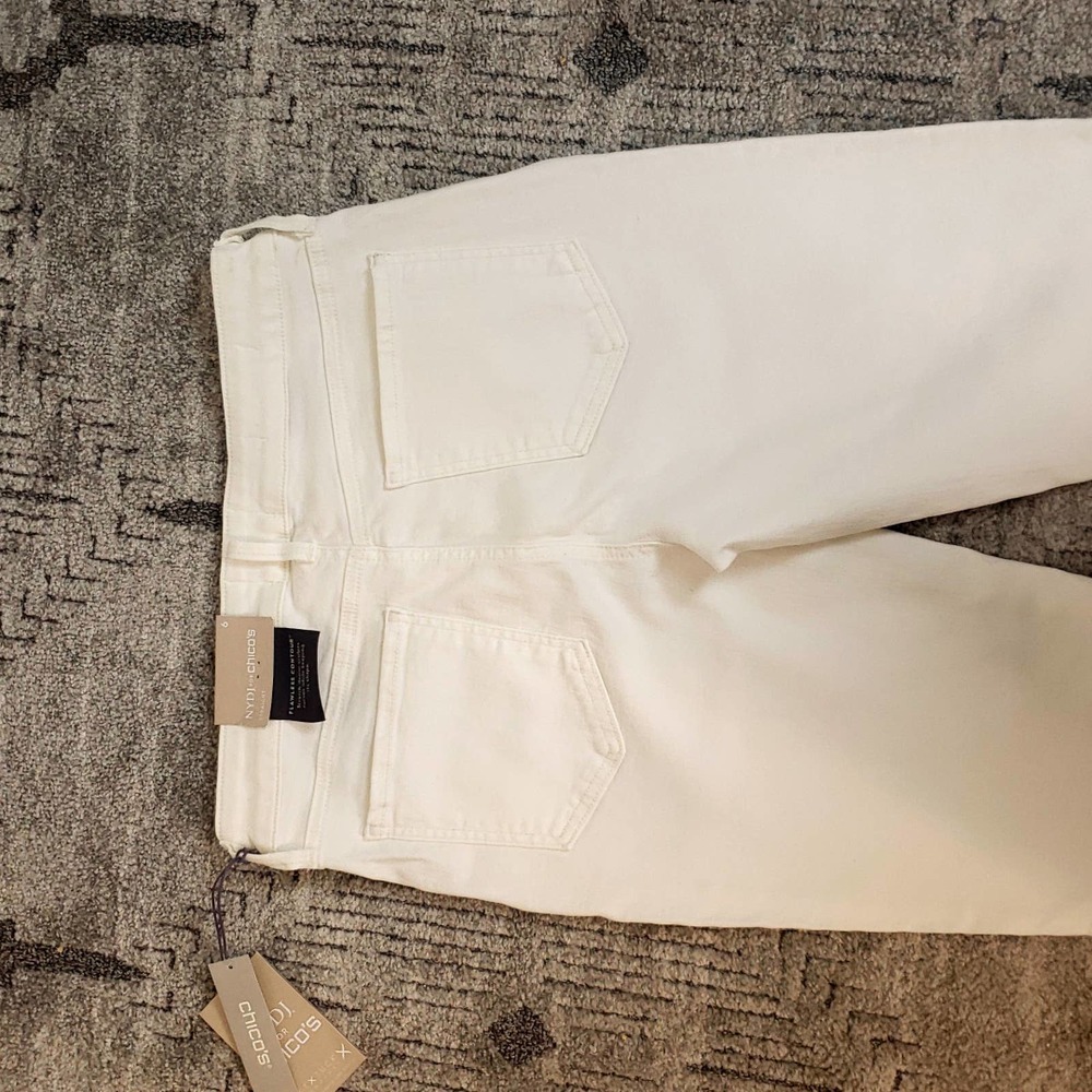 NYDJ for Chico's Lift Tuck White Flawless Contour Straight size 6 - Picture 7 of 8